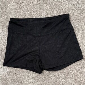 Source Unknown Black High-Waist Bike Shorts